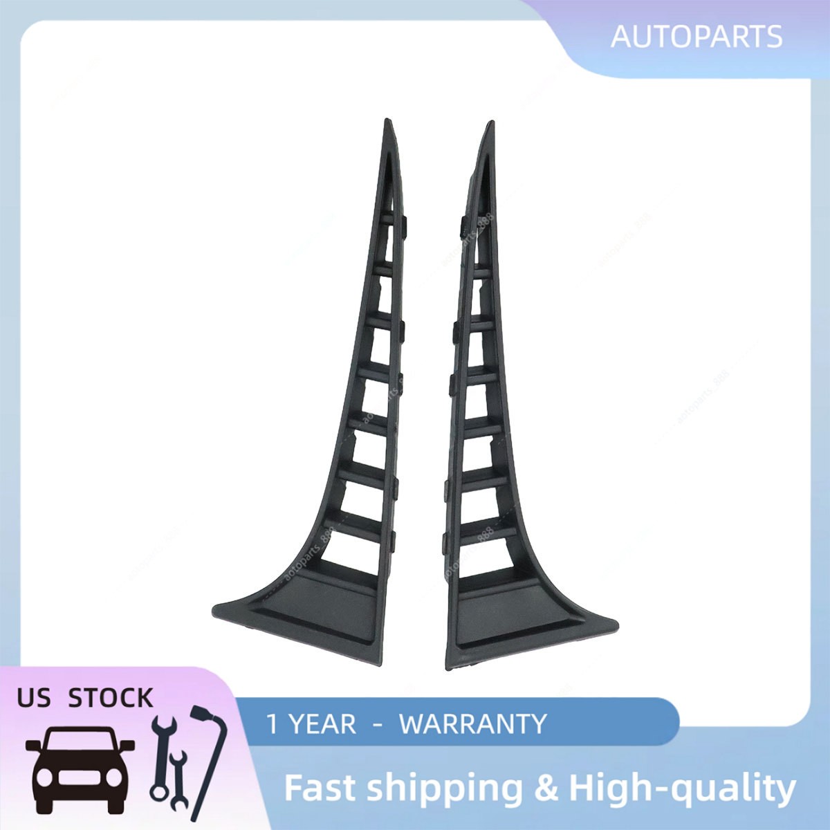 Pair Rear Bumper Side Grill Vent Cover For BMW F80 M3 F82 F83 M4 Cabriolet Coupe