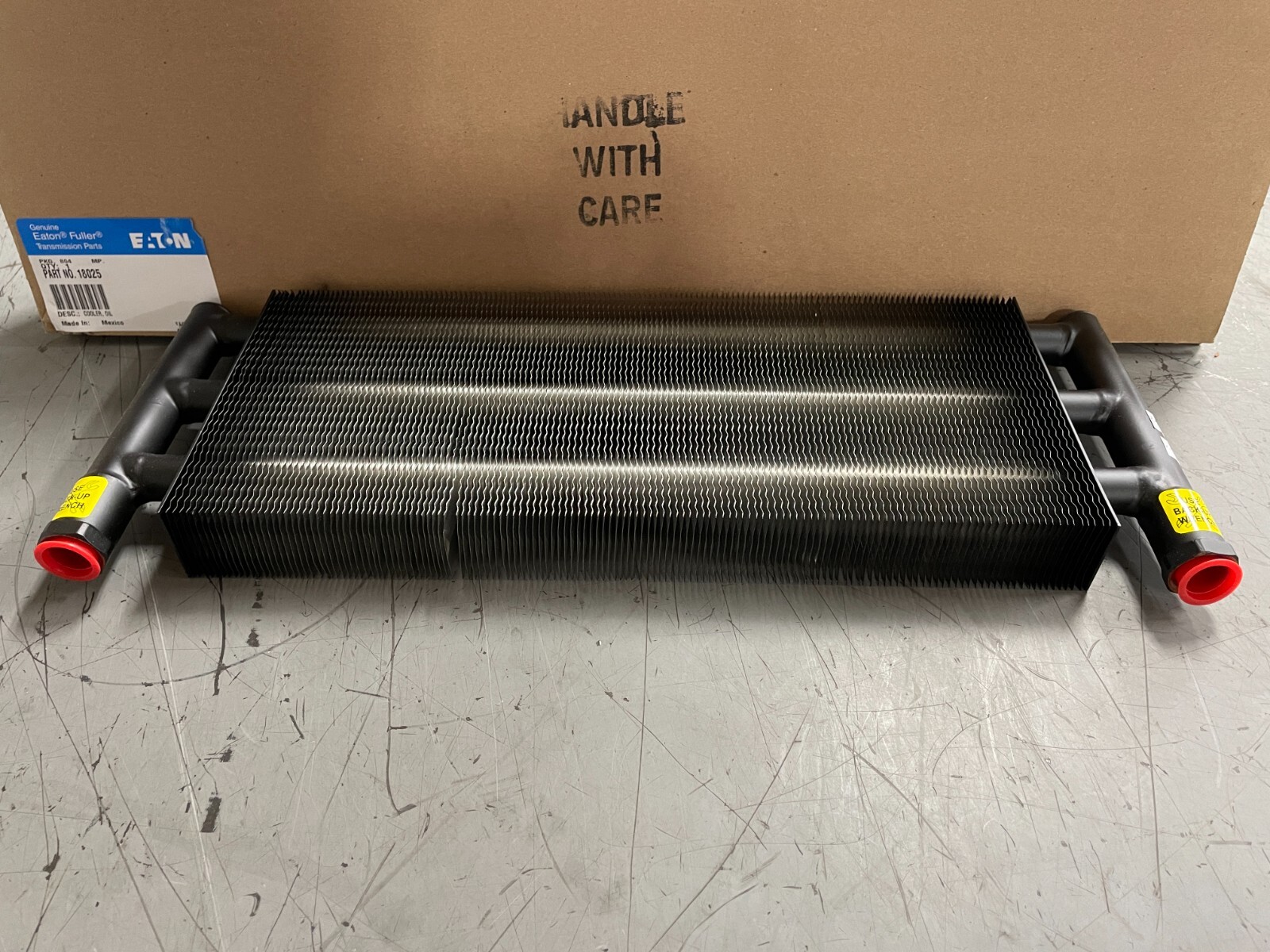 GENUINE EATON® FULLER® 18025 External Oil Cooler NEW / OEM GENUINE EATON® FULLER® 18025 External Oil Cooler NEW / OEM