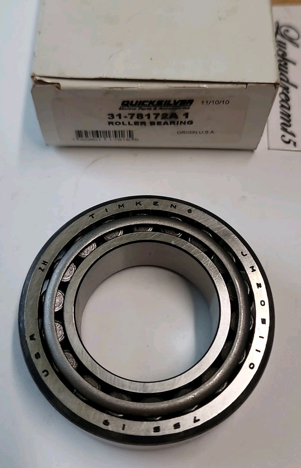 NOS GENUINE QUICKSILVER 31-78172A1 BEARING & ROLLER ASSEMBLY NOS GENUINE QUICKSILVER 31-78172A1 BEARING & ROLLER ASSEMBLY