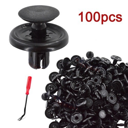100 Pcs For Toyota Fender Liner Push-Type Retainer Fasteners Clip 90467-07215