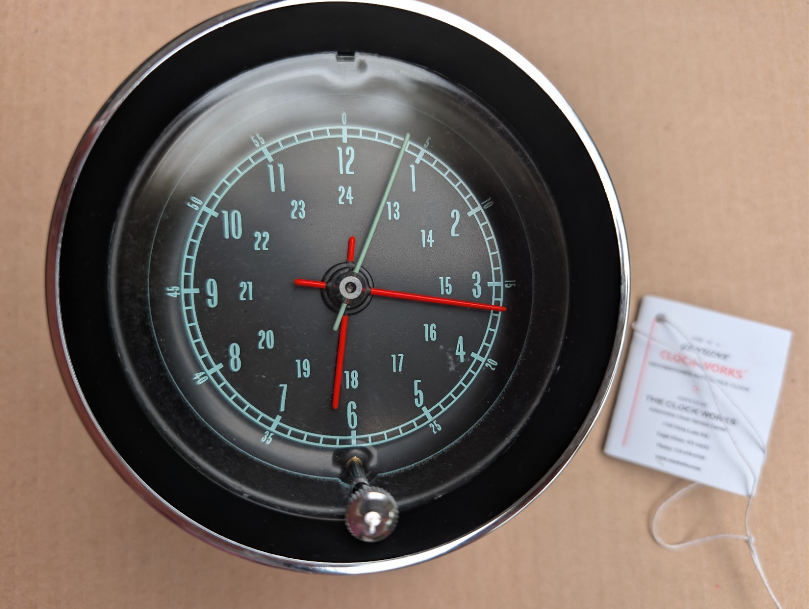 1965 1966 1967 Original Corvette Clock Restored Quartz movement installed 