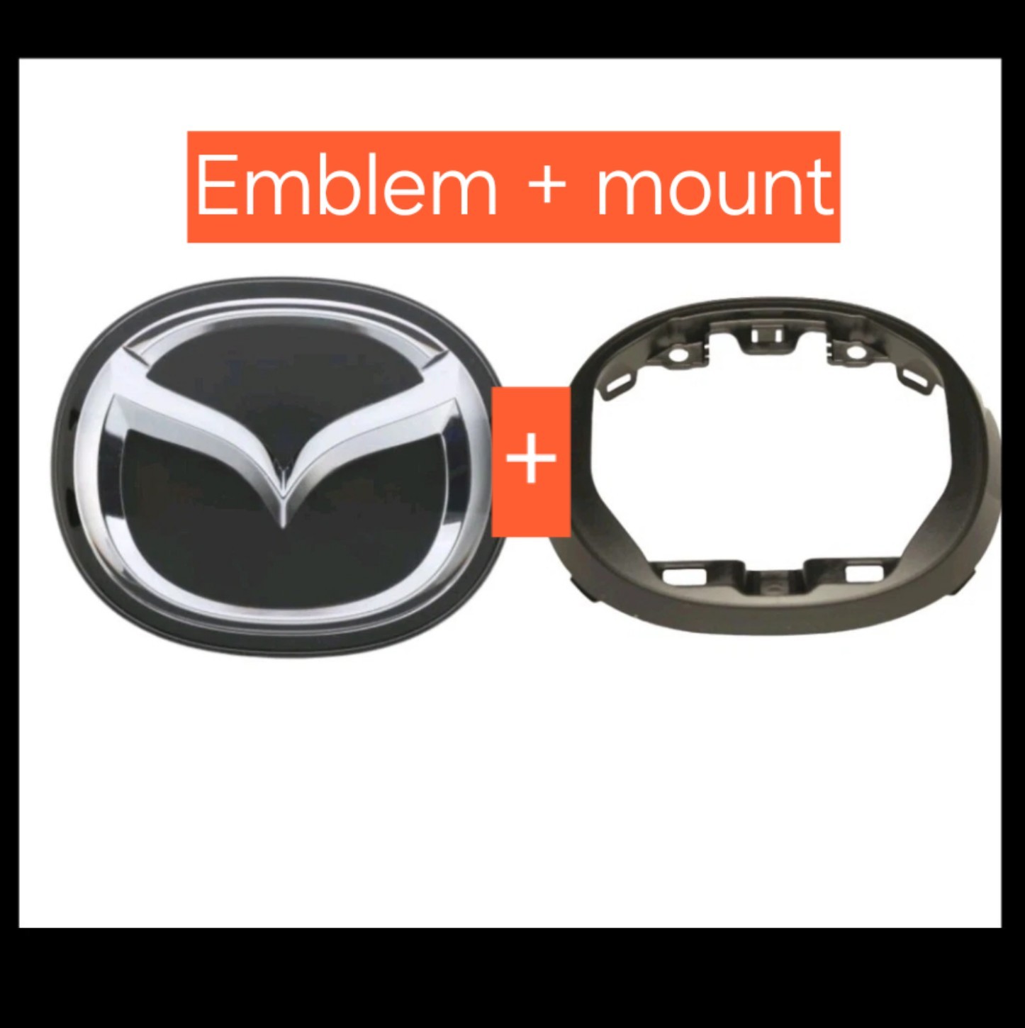 MAZDA Genuine MAZDA 3 2019-2023 Front Radar Emblem & Grille Bracket Set OEM MAZDA Genuine MAZDA 3 2019-2023 Front Radar Emblem & Grille Bracket Set OEM