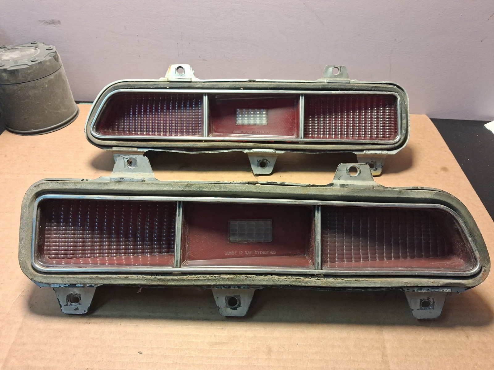 1969 Chevrolet Camaro standard tail light assemblies 5961566 5961565