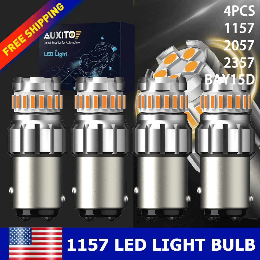 AUXITO 1157 LED Turn Signal Bulbs Light CANBUS Anti Hyper Flash Error Free 2x 4x