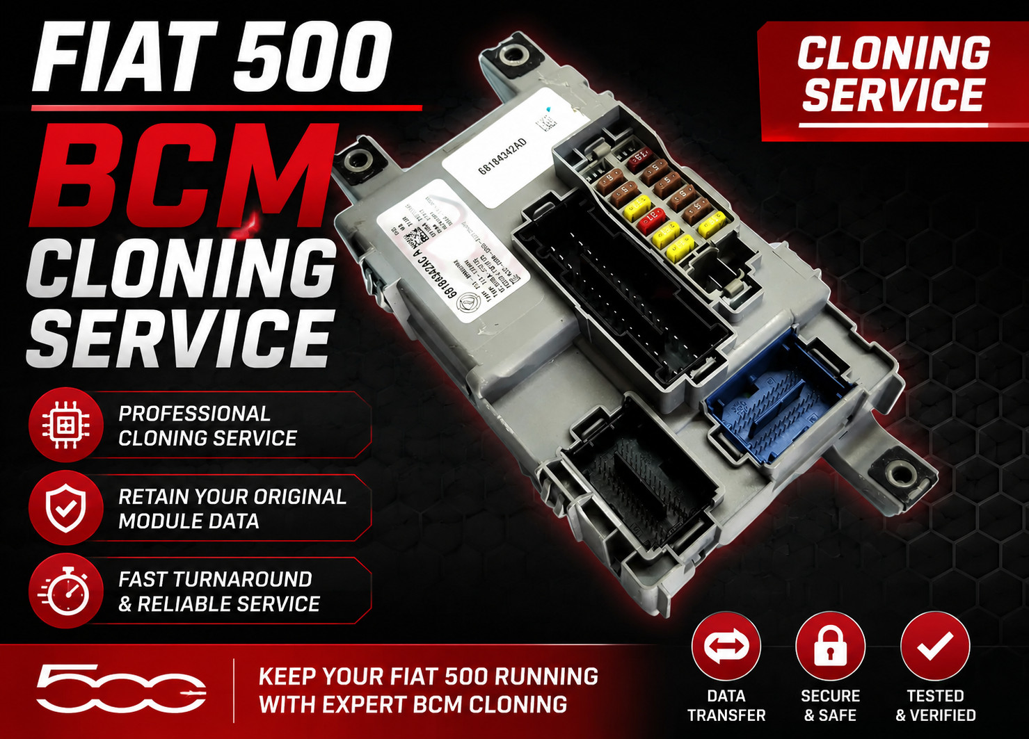 2012-2019 Fiat  BCM (Body Control Module) Cloning Service
