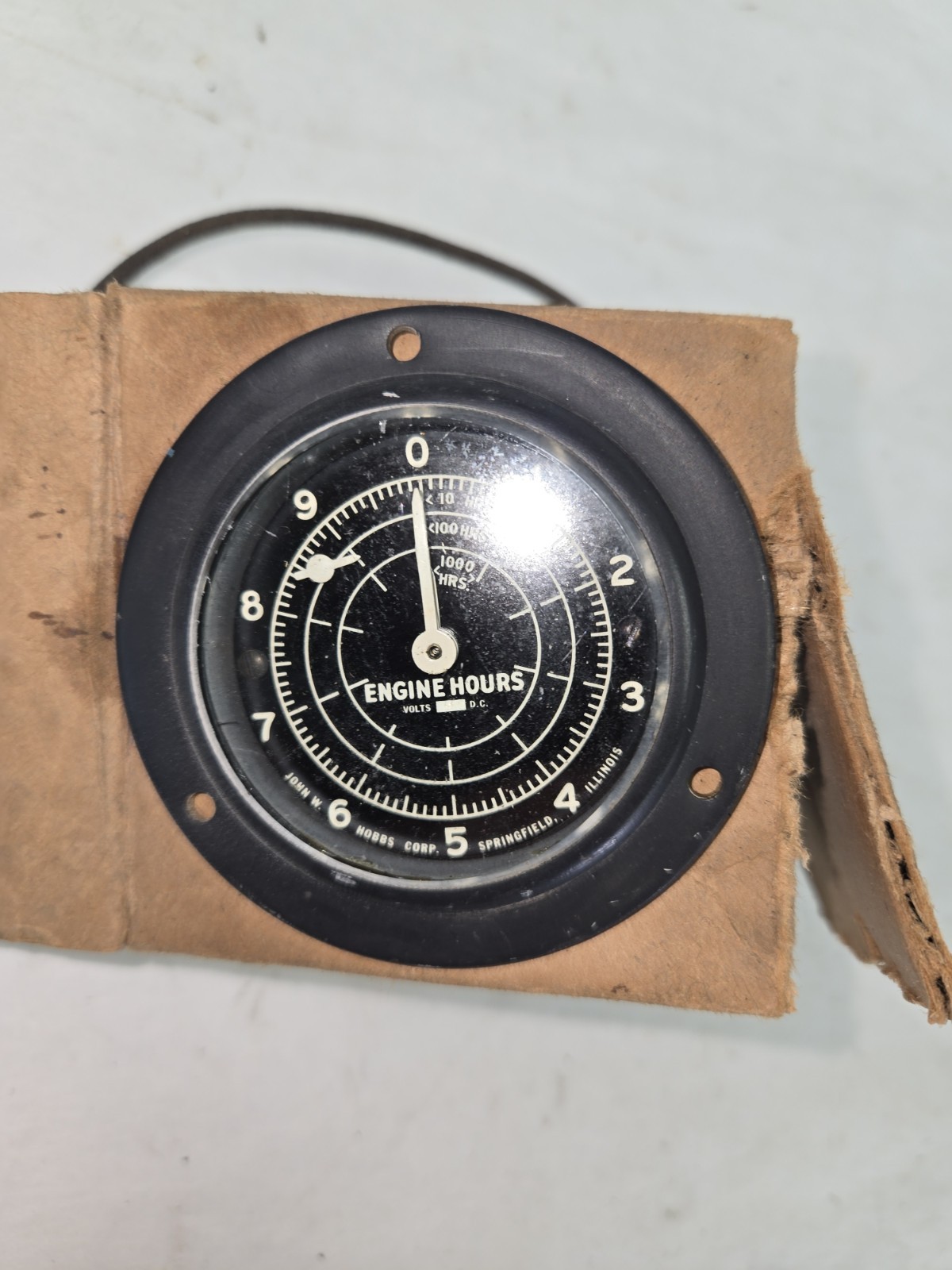 Vintage Hobbs Engine Hours Guage Military Or Aviation NOS Vintage Hobbs Engine Hours Guage Military Or Aviation NOS