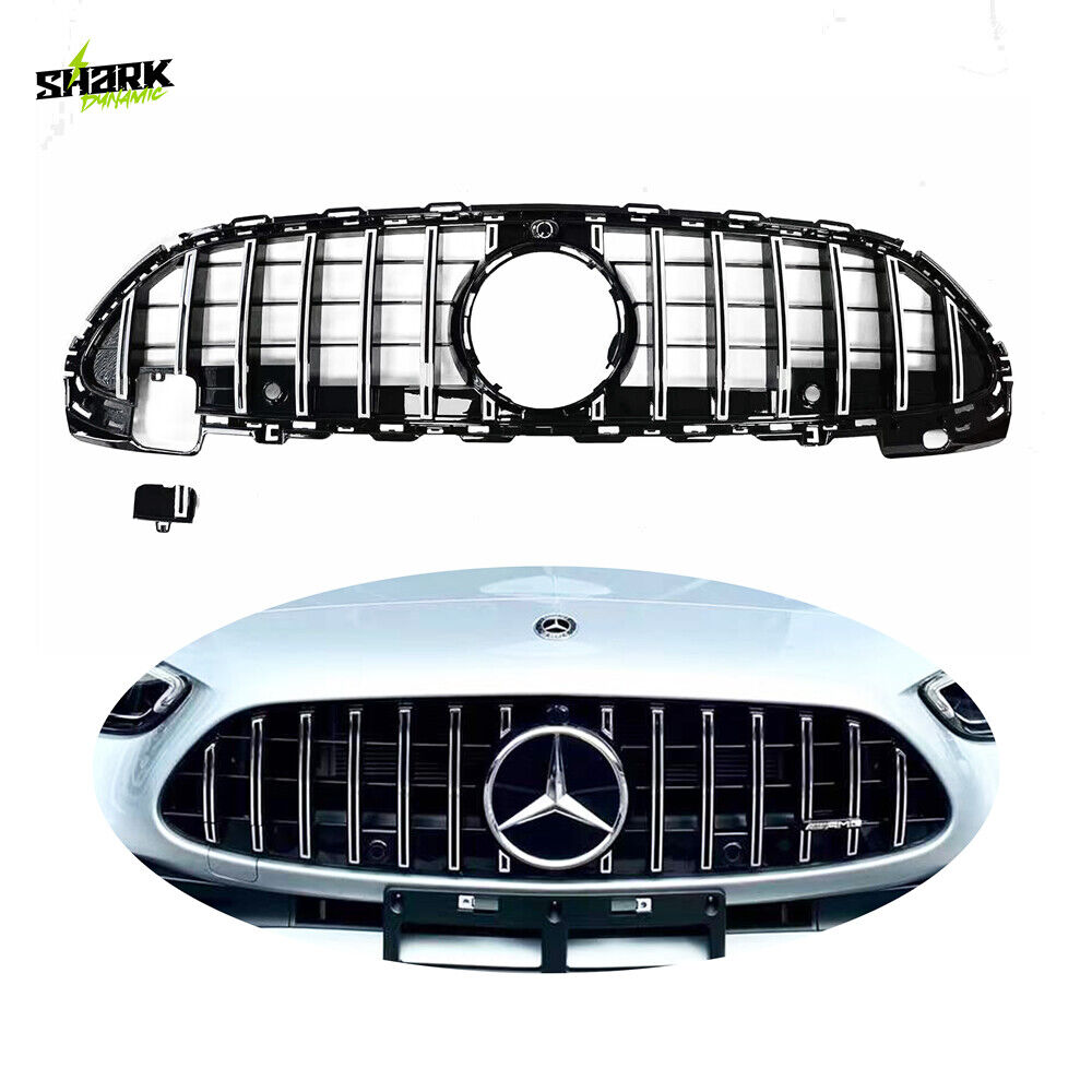 GT Style Front Bumper Grille Grill For Mercedes Benz W206 C Class C300 2021-2022