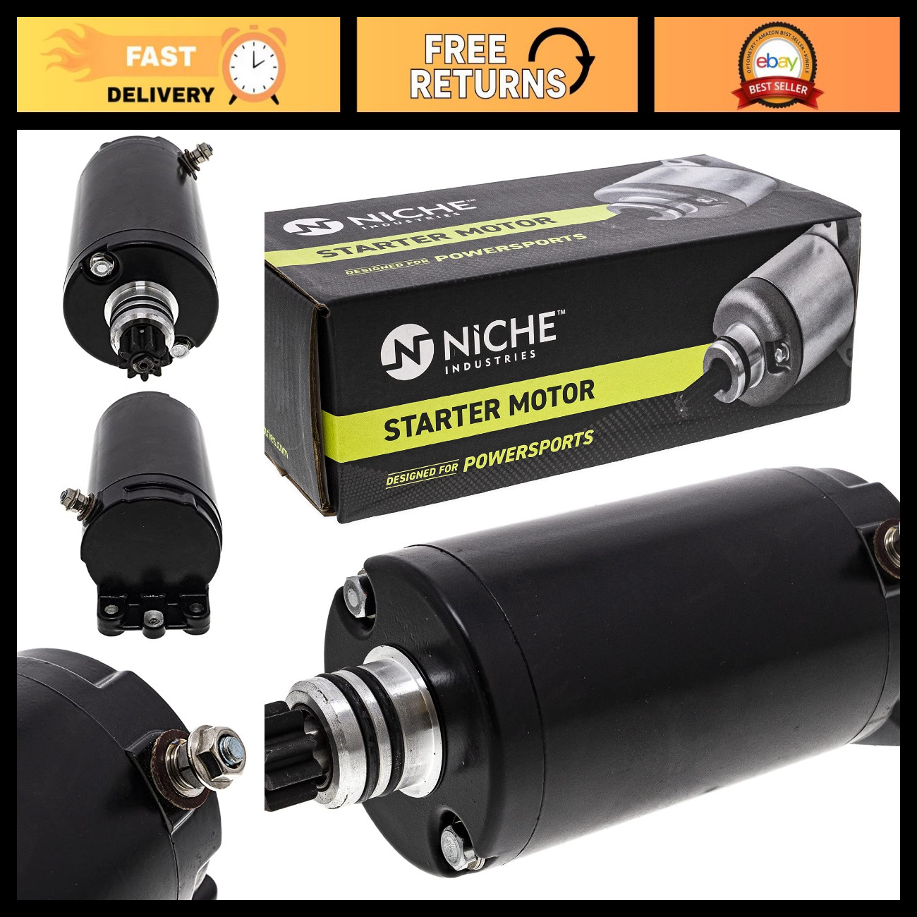 Starter Motor for Sea-Doo 420888996 - High-Performance Replacement Part, Durable