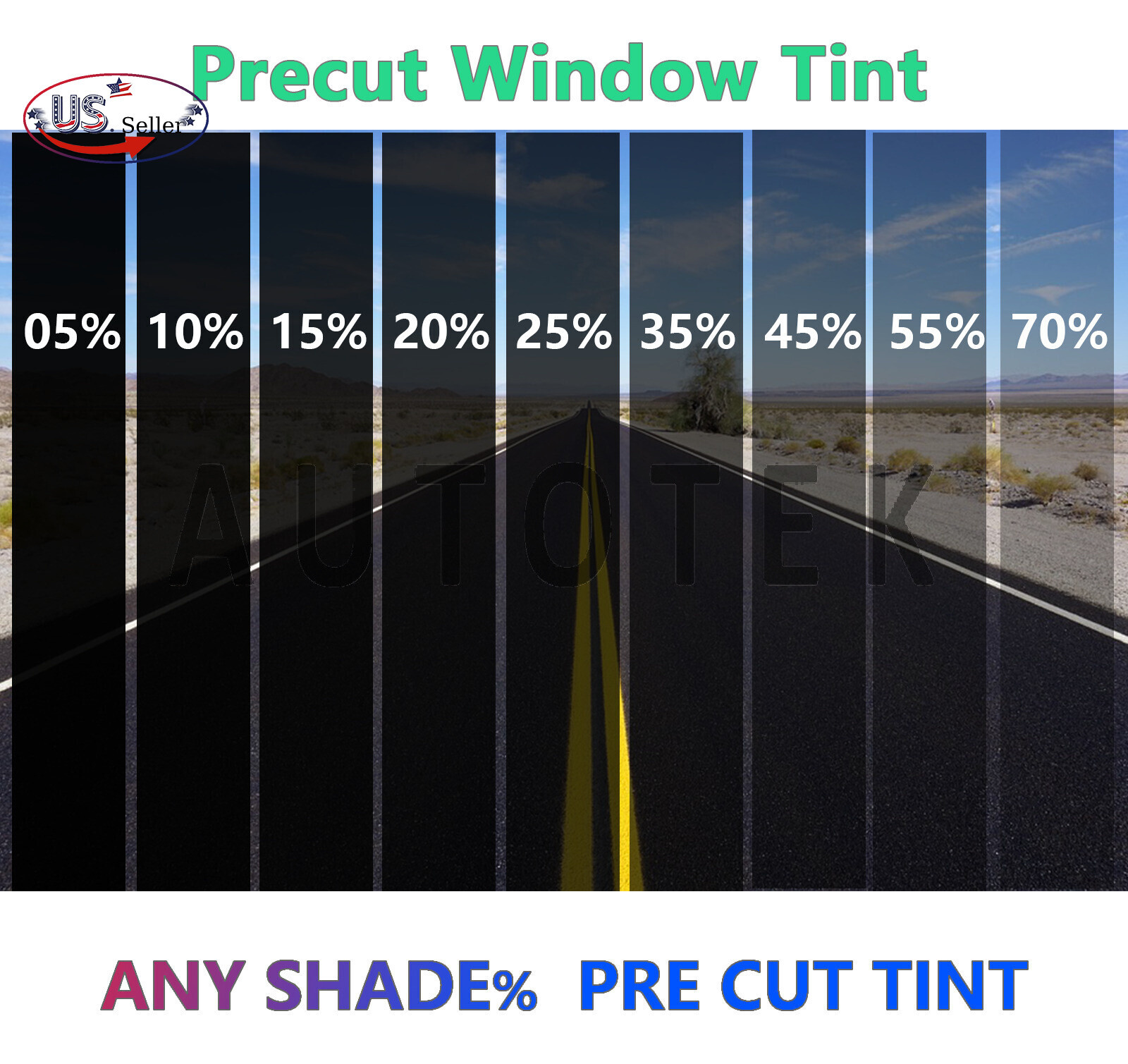 ALL PRECUT SIDES + REARS WINDOW TINT KIT COMPUTER CUT GLASS FILM CAR ANY SHADE