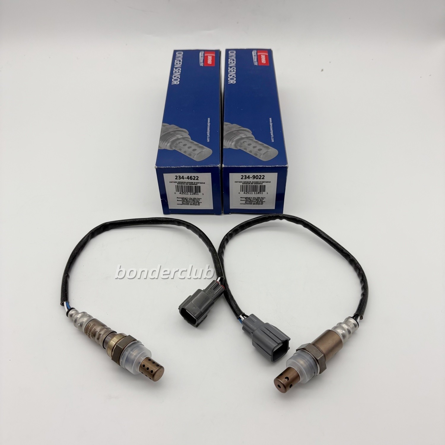 2Pcs Up & Downstream DENSO Oxygen O2 Sensor 234-4622 234-9022 For   RAV4