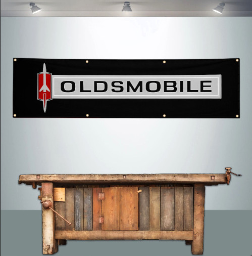 OLDSMOBILE 2' X 8' BANNER FLAG OLDSMOBILE 2' X 8' BANNER FLAG
