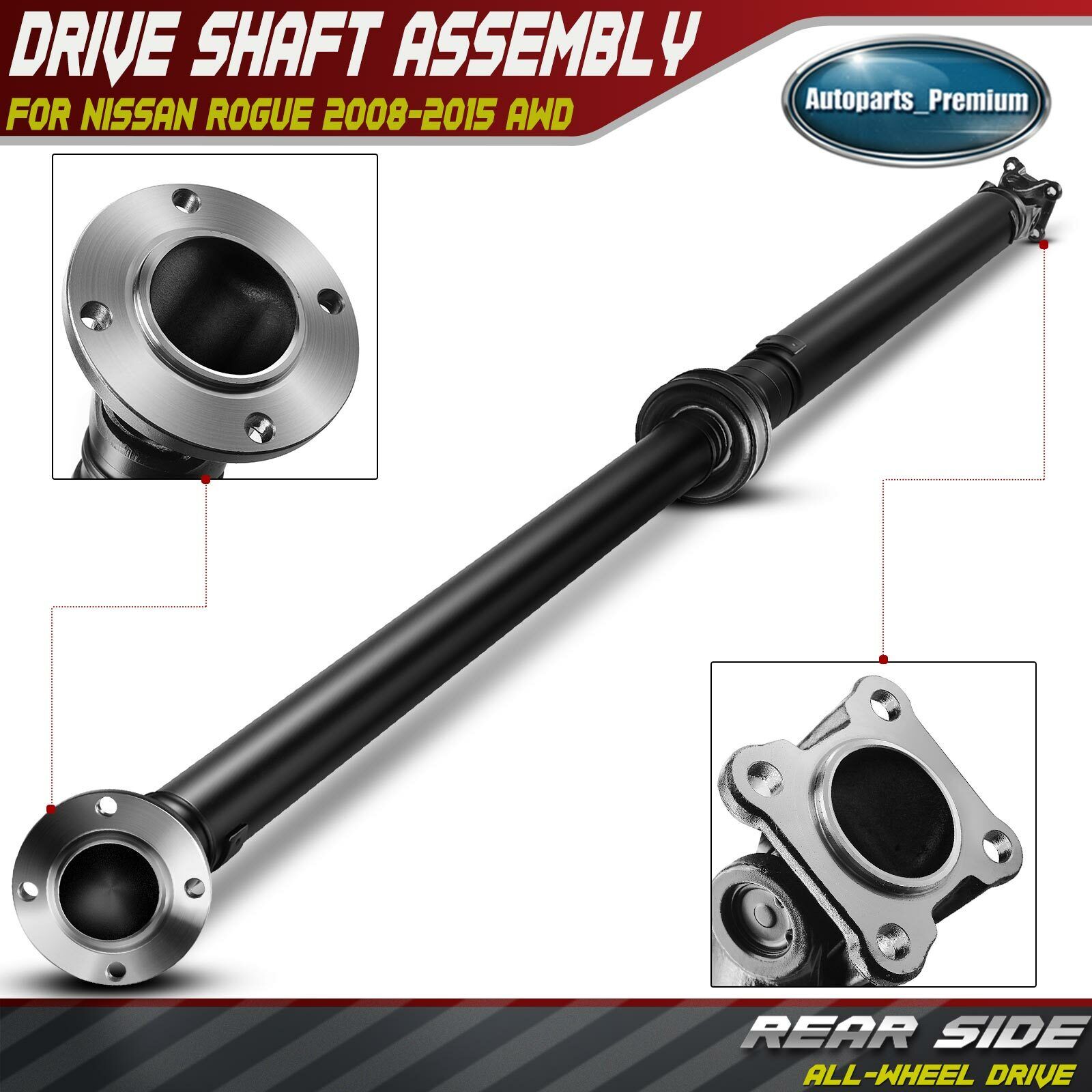New Rear Complete Driveshaft Drive Shaft Assembly for Nissan Rogue 2008-2015 AWD
