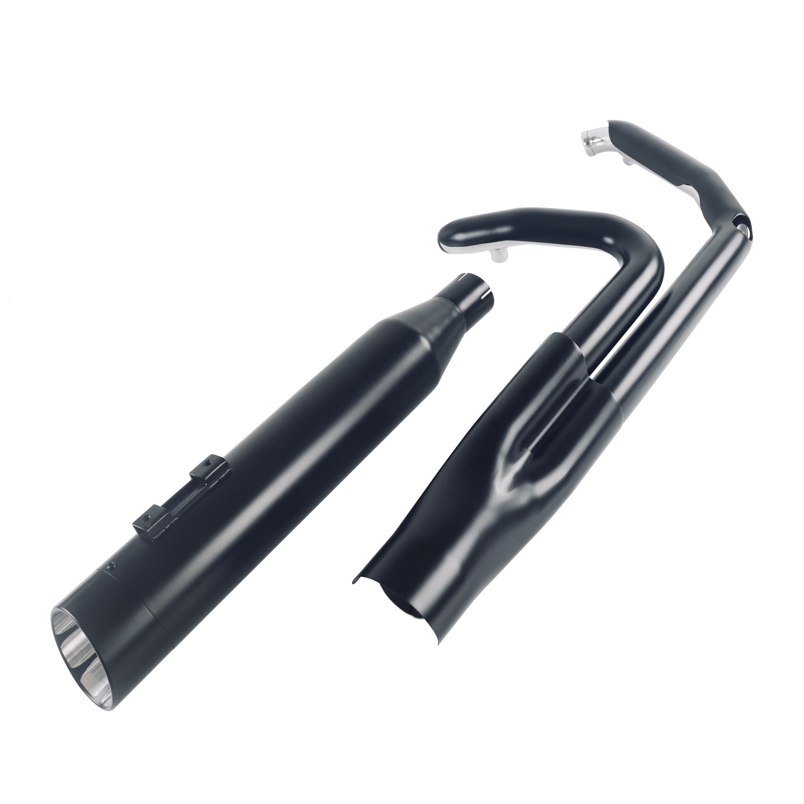 SHARKROAD 2-1 Slip On Exhaust for Harley Touring Exhaust 95-16,W/ 4.5\