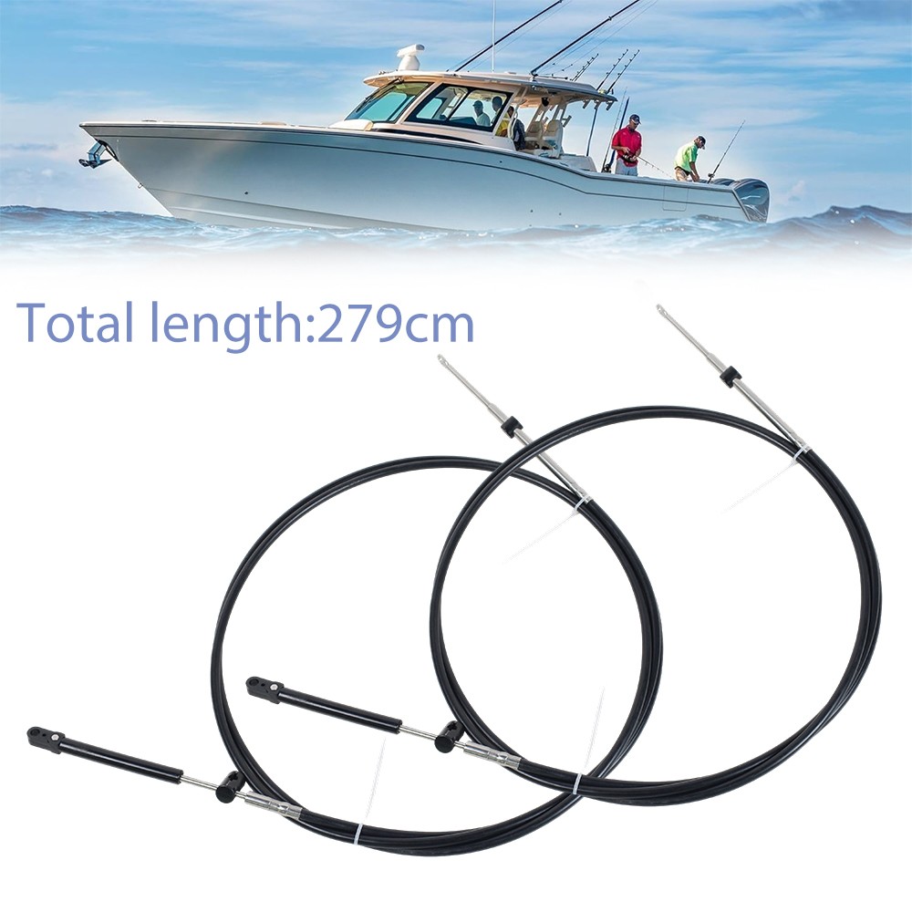 2PCS 9FT Outboard Throttle Cable Gen I Control Shift Cables For Mercury Mariner