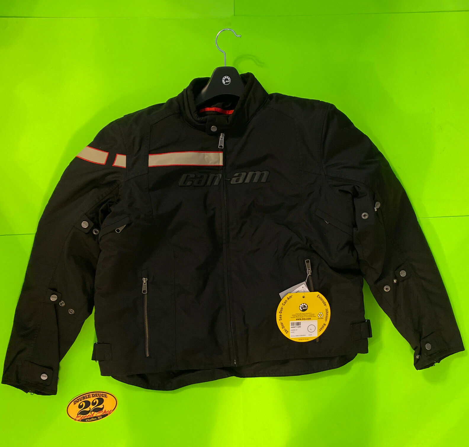 CAN-AM MEN'S BLACK COOPER JACKET **BRAND NEW**