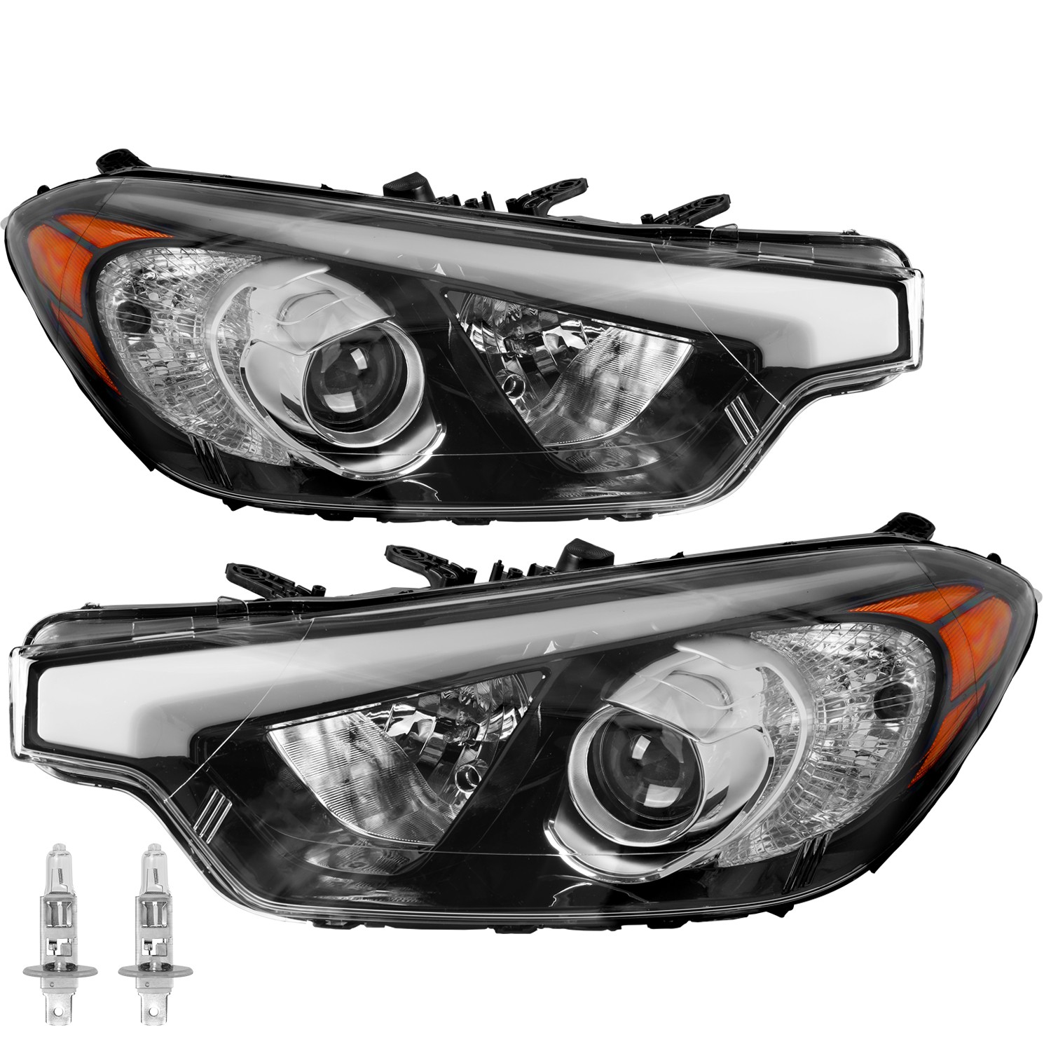 For 2014 2015 2016 Kia Forte Headlights Halogen Headlamps Right & Left Pair For 2014 2015 2016 Kia Forte Headlights Halogen Headlamps Right & Left Pair