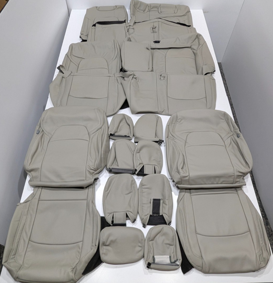 For Nissan Pathfinder SV 8 Passenger 2023-2025 Gray Leather Seat Covers KR319