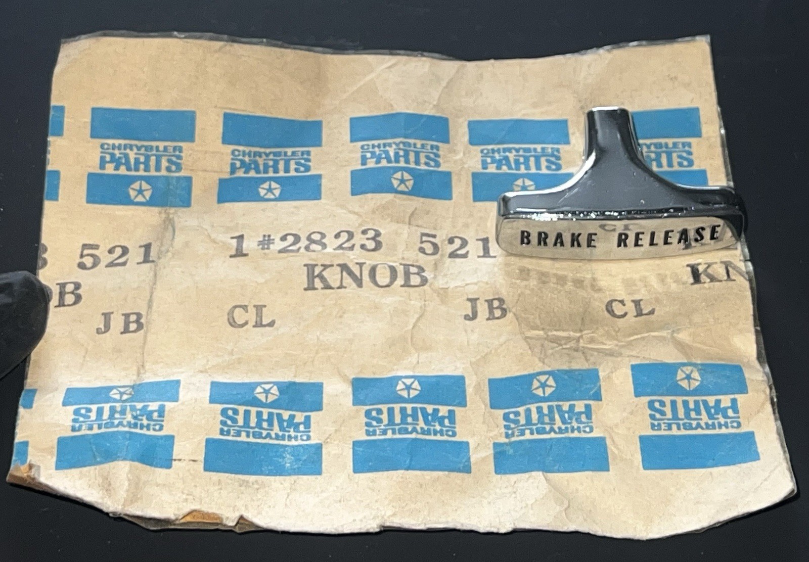 NOS Mopar Park Brake Knob 1968-71 Plymouth Dodge B Body 1970-1 E Body NOS Mopar Park Brake Knob 1968-71 Plymouth Dodge B Body 1970-1 E Body