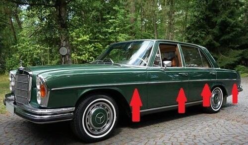 Mercedes W109 280SEL W109 300SEL 10 pieces moulding trim set fenders doors trunk