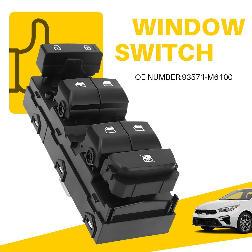 OE For Kia Forte 2019-2021 Front LH Door Window Main Switch AUTO DOWN 93571M6000