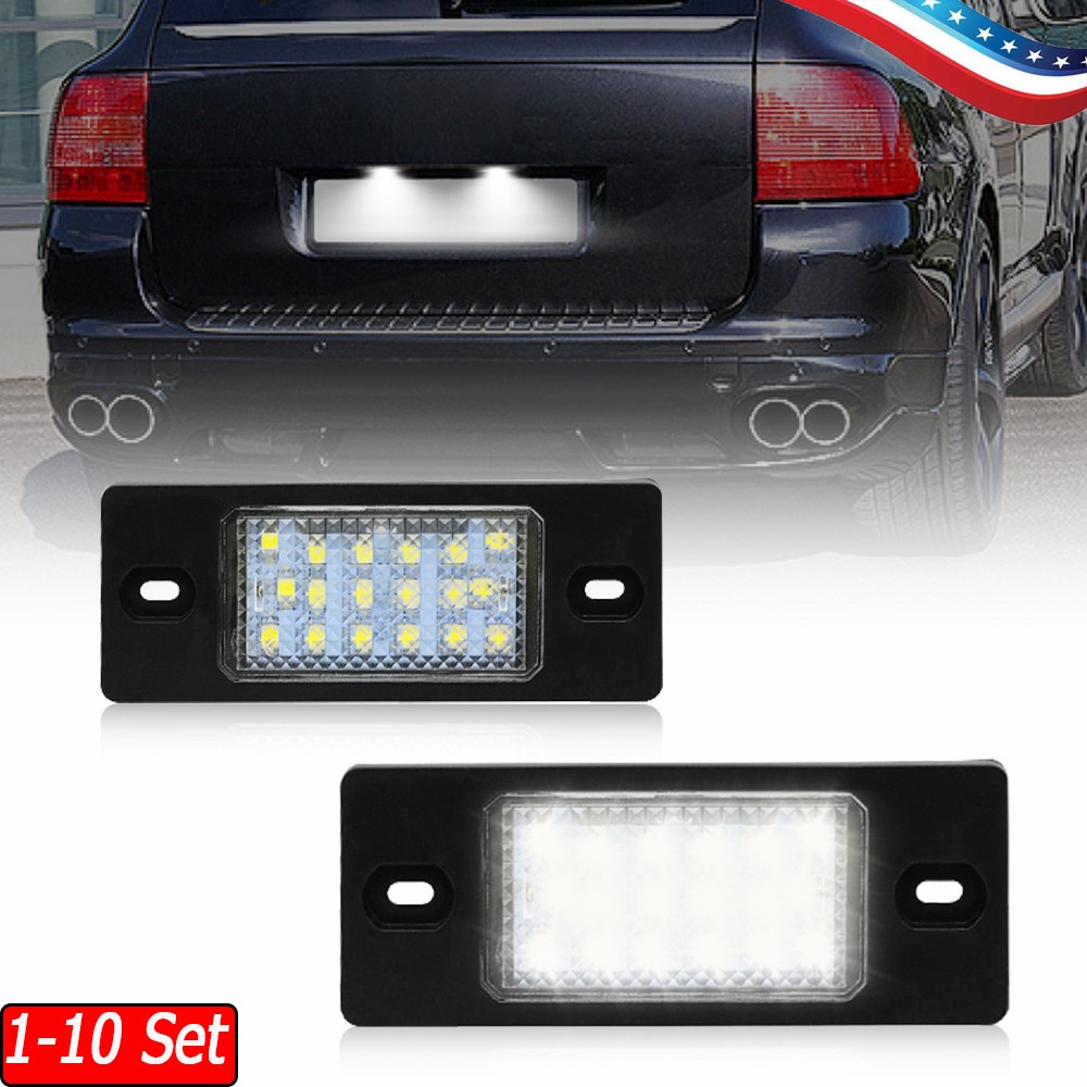 1-10x White SMD LED Rear License Plate Light for 03-10 Porsche Cayenne 955/957
