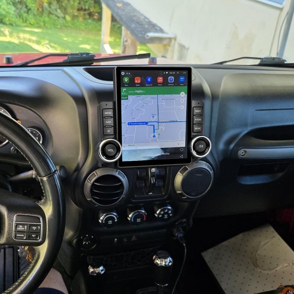 For 2007-2018 Jeep Wrangler JK CarPlay Car Stereo Radio Android 15 2+32G GPS Nav