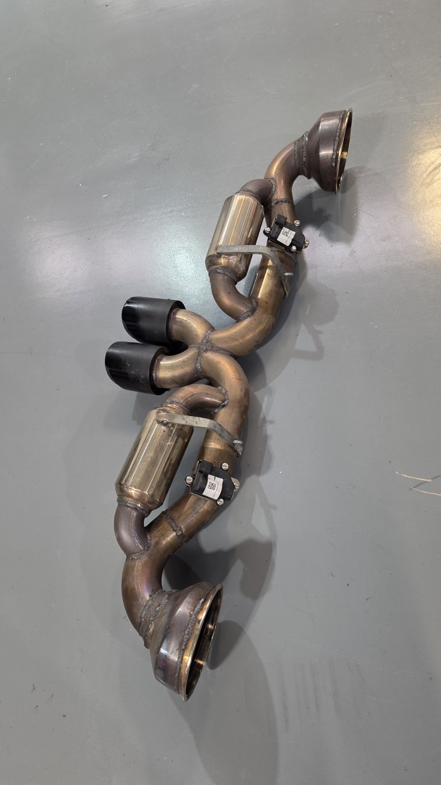 Custom Stainless Steel Sport Exhaust VALVED for Porsche 992 GT3/GT3RS