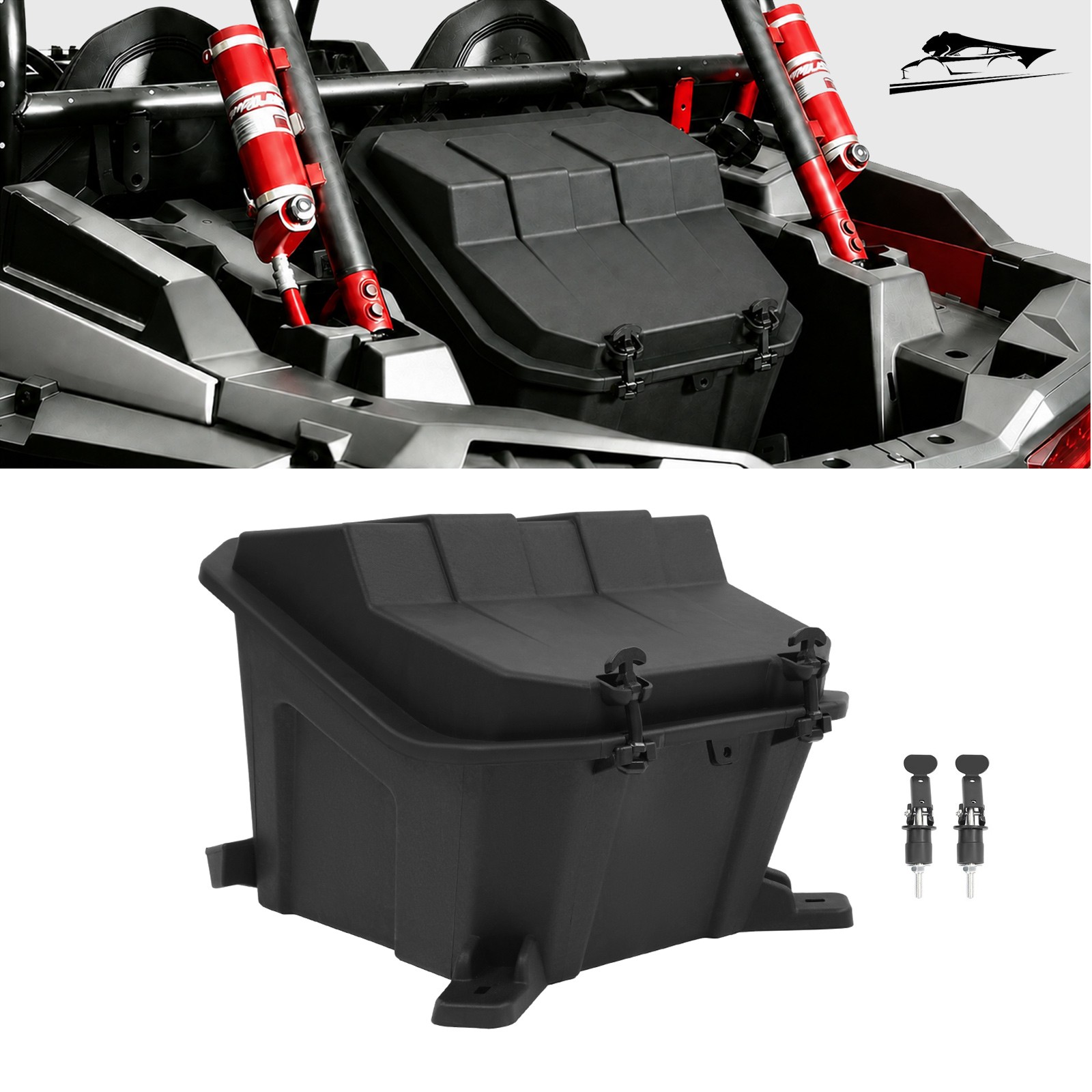 Rear Cargo Box Storage 69QT 65L For 2014-2023 Polaris RZR XP 4 1000 #2881193