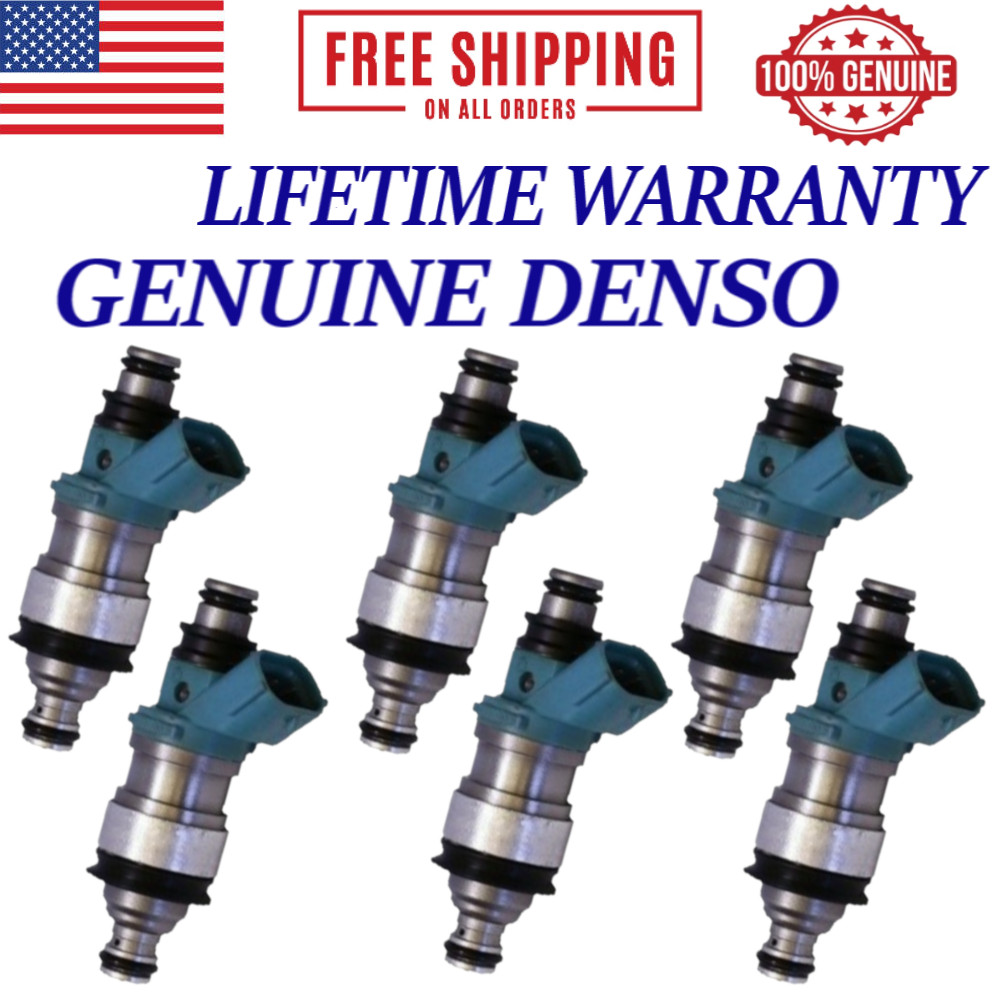 OEM DENSO 6* Fuel Injectors For 94-01 Toyota Camry Avalon 3.0L V6 #23250-20010