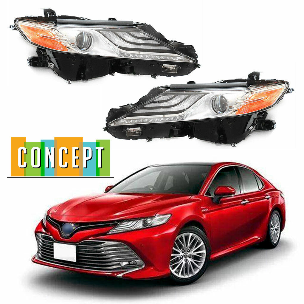 For 2018 2019 2020 Toyota Camry XLE /XSE   LED Headlight Set Left & Right Side