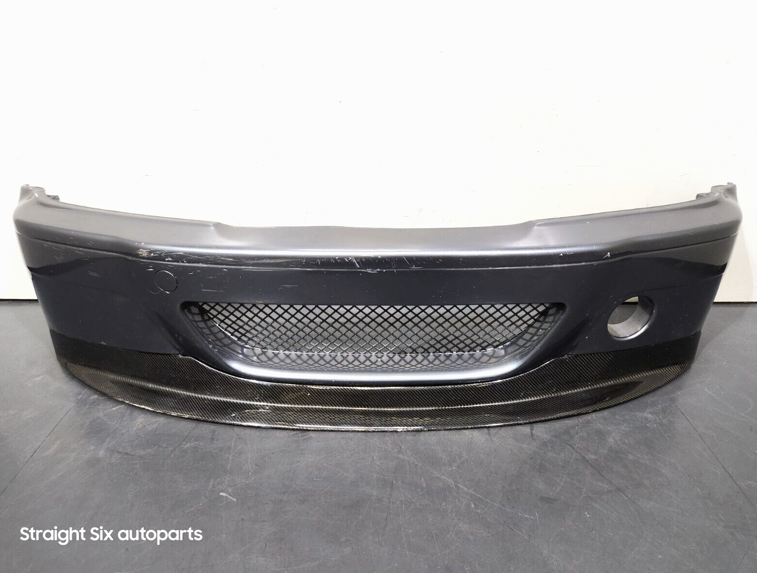 ✅ 02-04 BMW M3 E46 CSL Front Bumper Cover Assembly Gray w/ Carbon Lip *NOTE