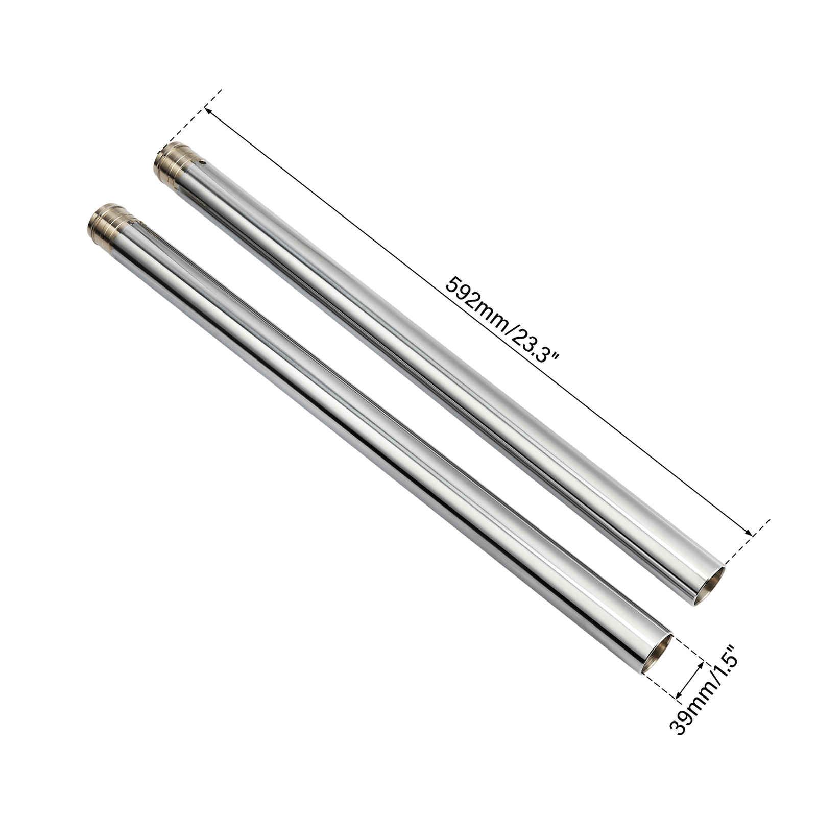 2x 39mm Fork Tubes Fit for Harley Sportster XL1200C XL1200X Forty-Eight 10-15
