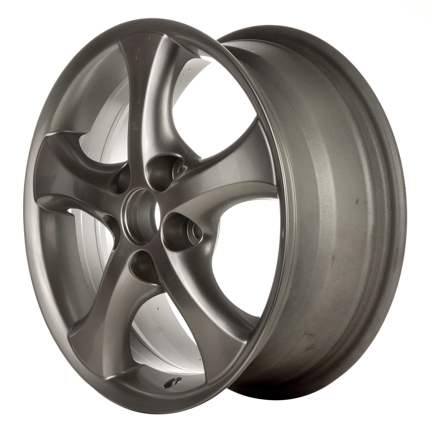 16x6.5 5 Spoke Refurbished Aluminum Wheel Painted Bright Hypersilver 560-69575