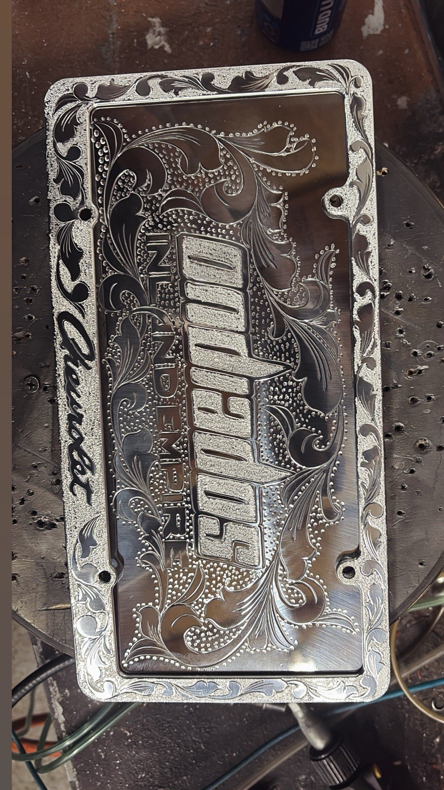 customizable engraved full license plate customizable engraved full license plate