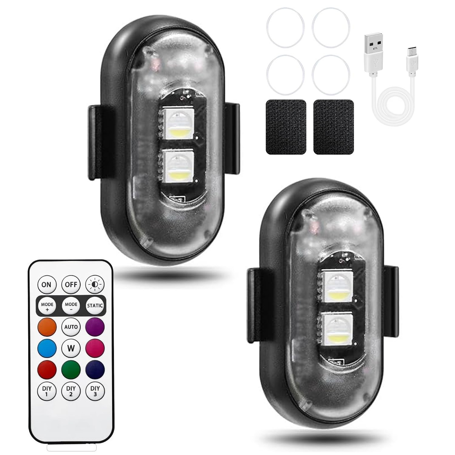 LED Warning Light,High Brightness & Long Endurance for Car/Motorcycle/Bike/Drone