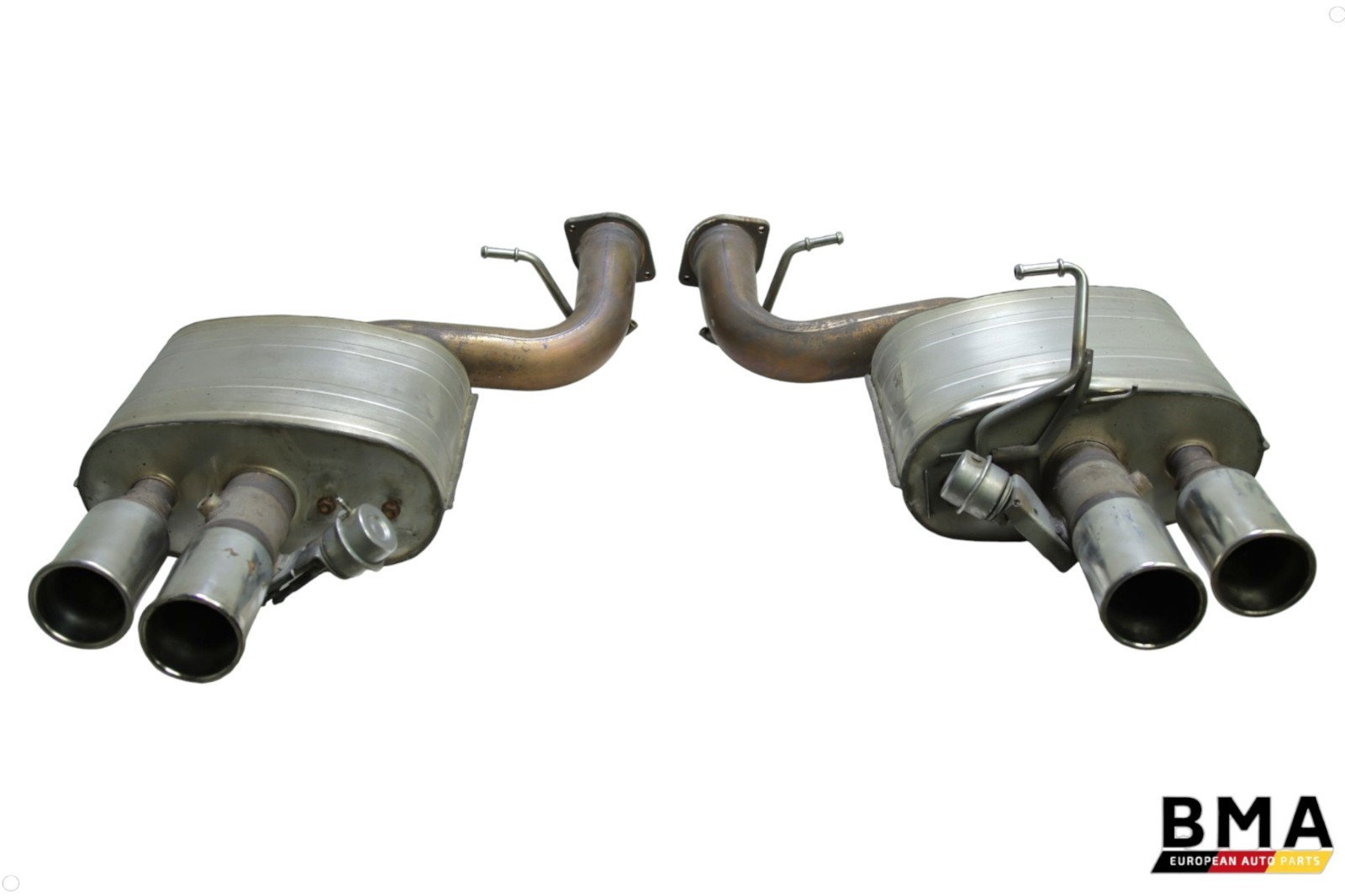 Ferrari 599 GTB Rear Left & Right Engine Exhaust Muffler Set 2007 - 2011 OEM