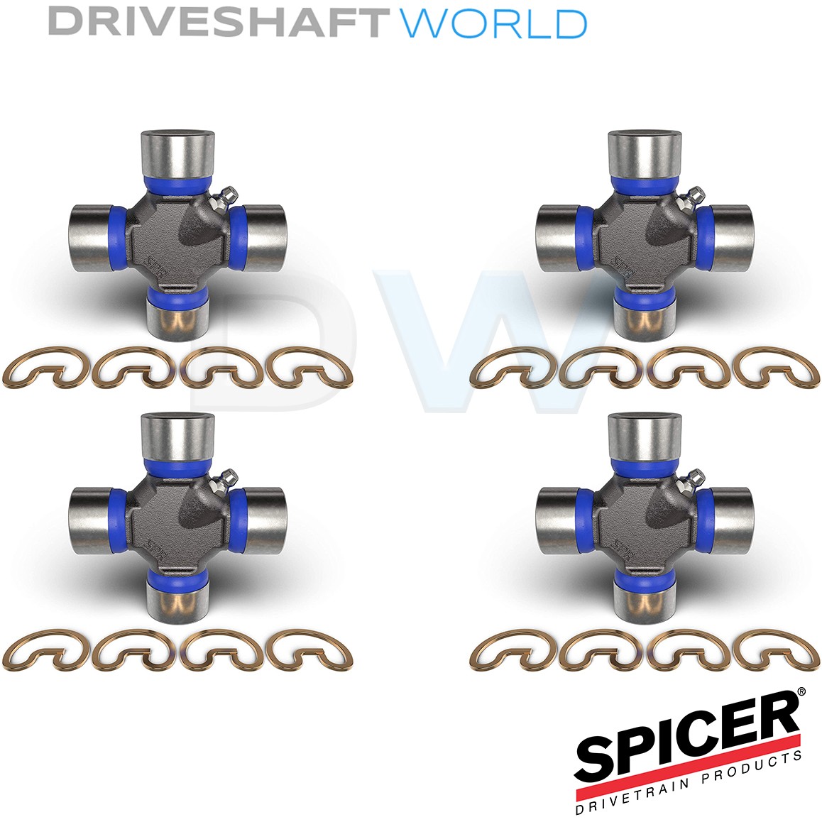4 x Dana Spicer 1310 Series 5-153X Universal Joints 1987-2018 Jeep Wrangler