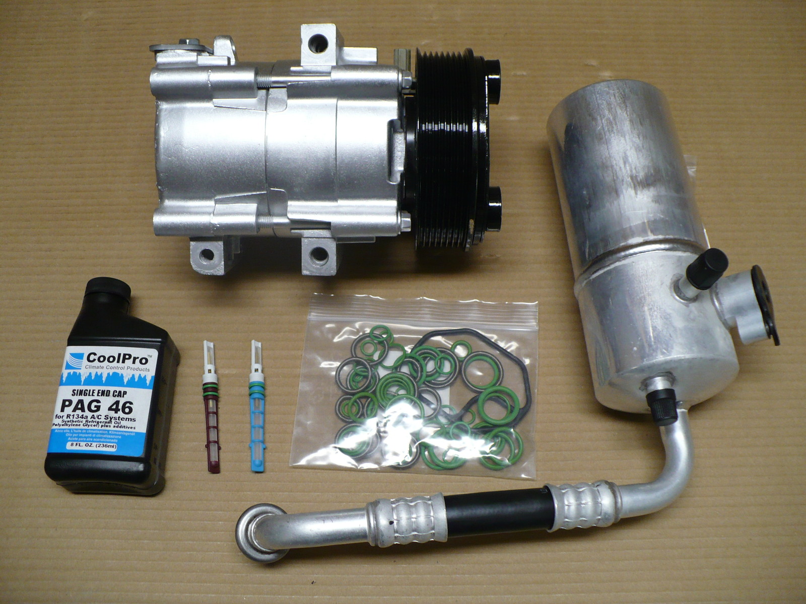 Reman AC Compressor Kit for 1999-2003 FORD F-150 (5.4L with 8 groove pulley) 