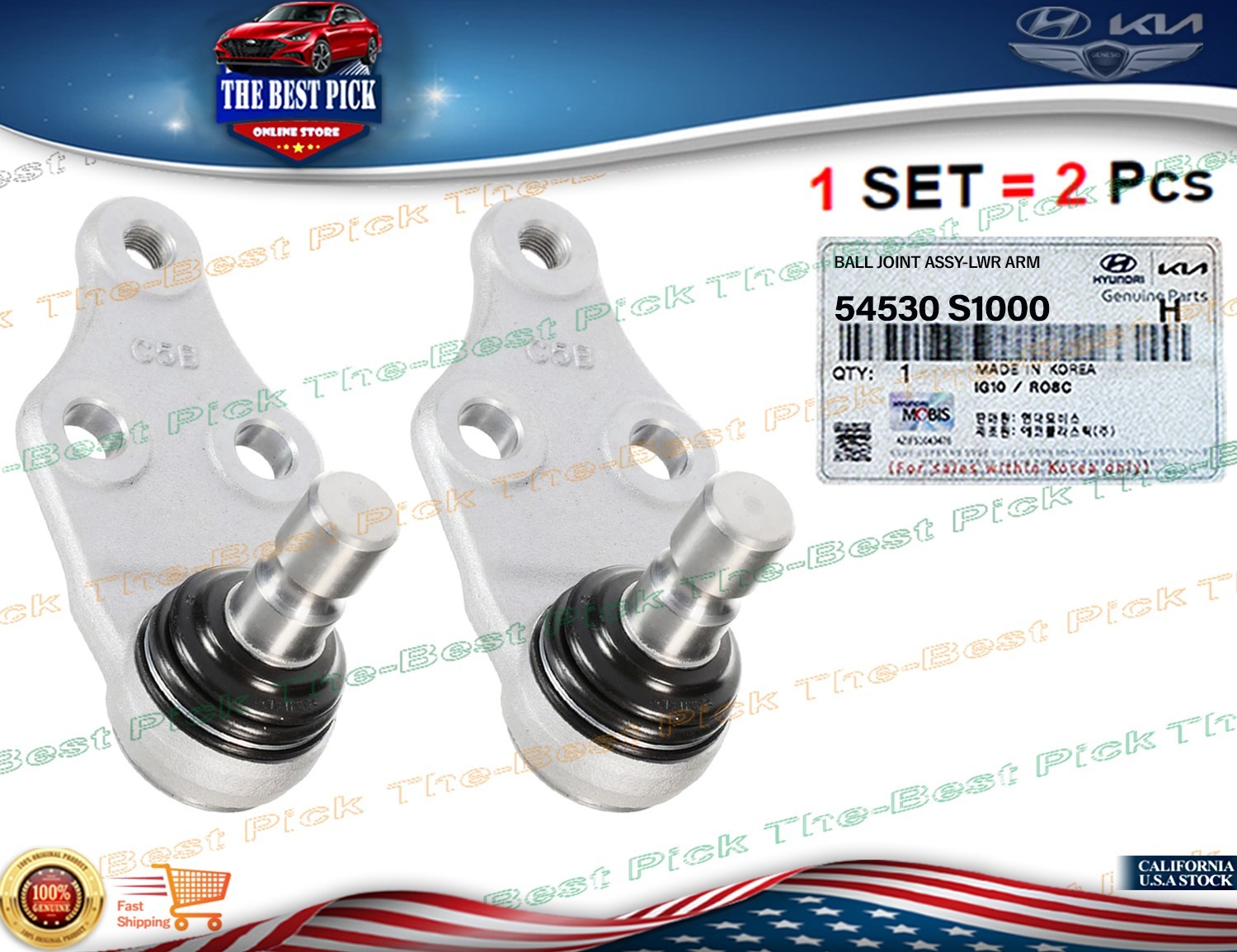 2PCS⭐OEM⭐54530S1000 FRONT Lower Ball Joint  Telluride SantaFe Palisade 2020-2023