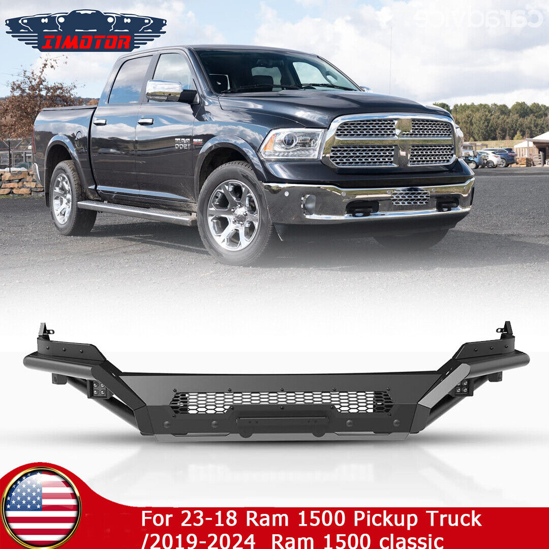 For 2013-2018 Dodge Ram 1500 Pickup 2 IN 1 Front Bumper w/2*4\