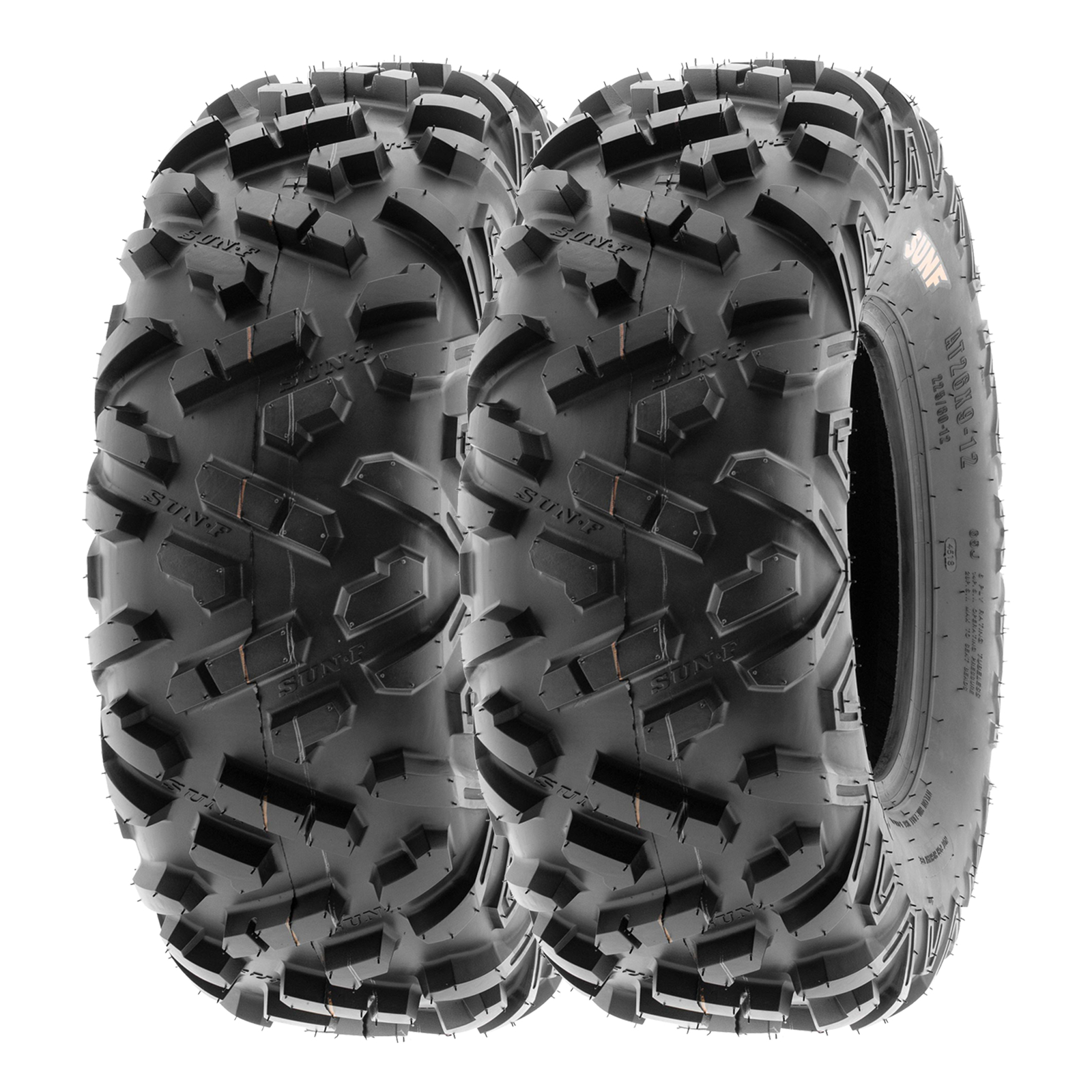 【2】SunF UTV Tire 26x9-12 26x9x12 Tubeless 6 Ply for 12 Rims - A051