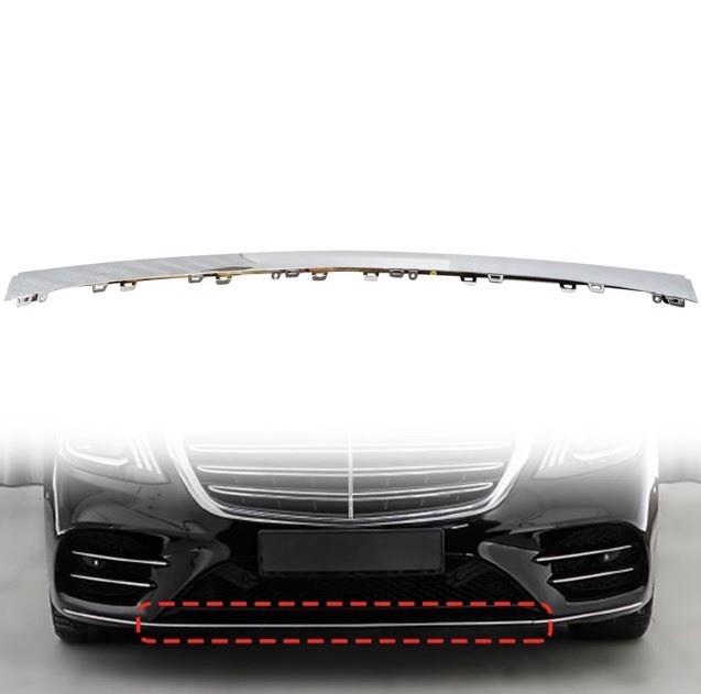 NLQR Front Bumper Trim LipBezel for Mercedes-Benz S450 S560S560e (2018-2020)