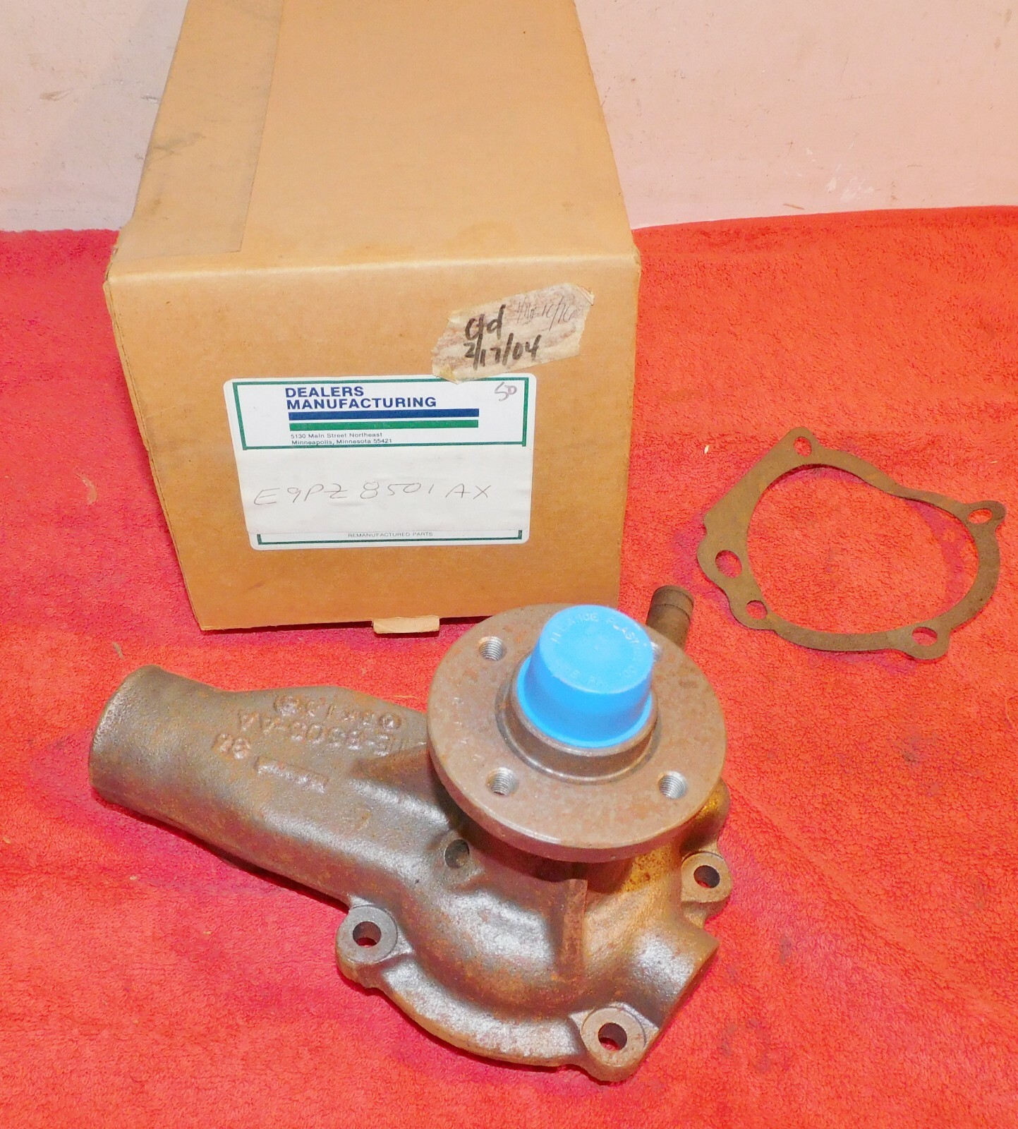 1965-1991 Ford Galaxie F150 F250 E150 NOS REMANUFACTURED 6CYL 240 300 WATER PUMP 1965-1991 Ford Galaxie F150 F250 E150 NOS REMANUFACTURED 6CYL 240 300 WATER PUMP