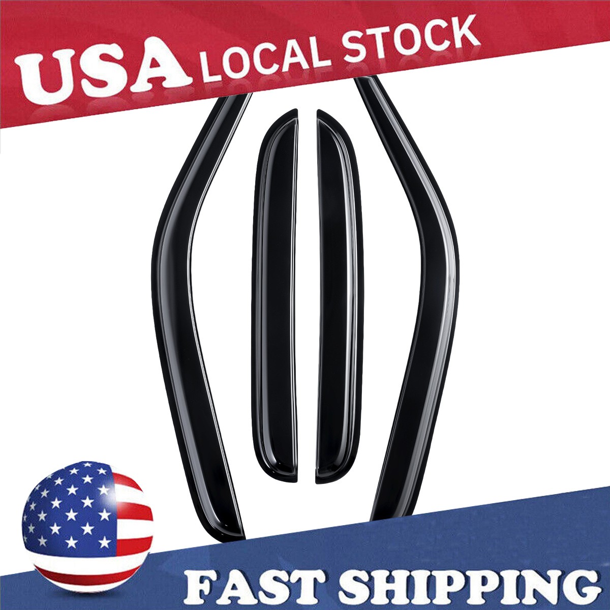 Rain Guard Deflector Waterproof Shield Side Window Visors Easy Install