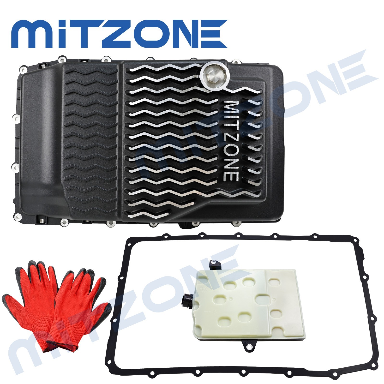 MITZONE Transmission Pan for Ford 17-26 F-150 F-250 F-350 Explorer Ranger Bronco