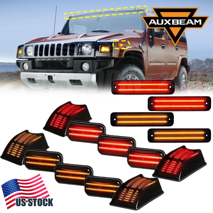 H2 Top Indicator For Hummer H2 2003-2009 SUV SUT LED Cab Roof Side Marker Lights