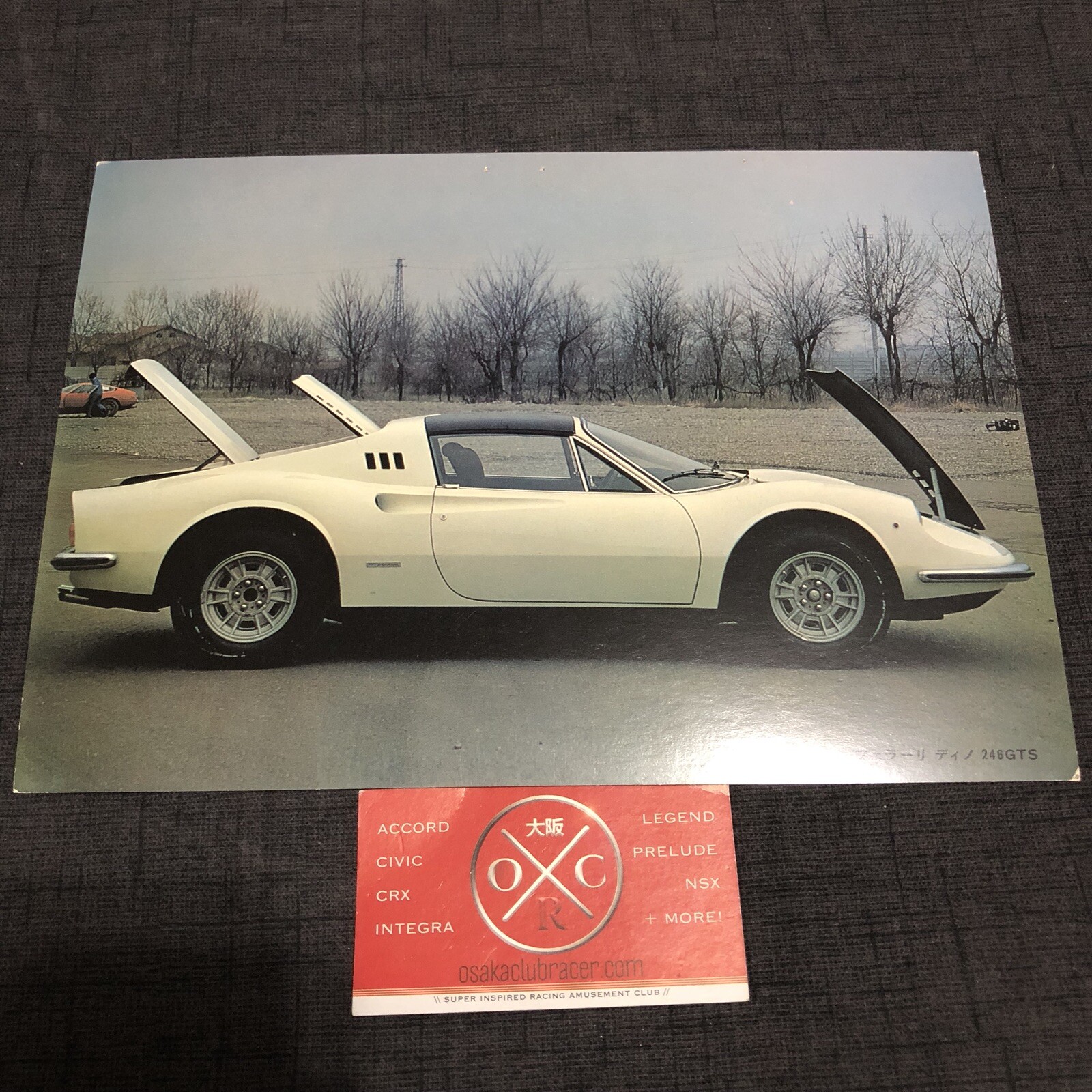 Vintage Ferrari Dino 246 GTS Print Advertisement Brochure Japanese Rare 69-74 Vintage Ferrari Dino 246 GTS Print Advertisement Brochure Japanese Rare 69-74
