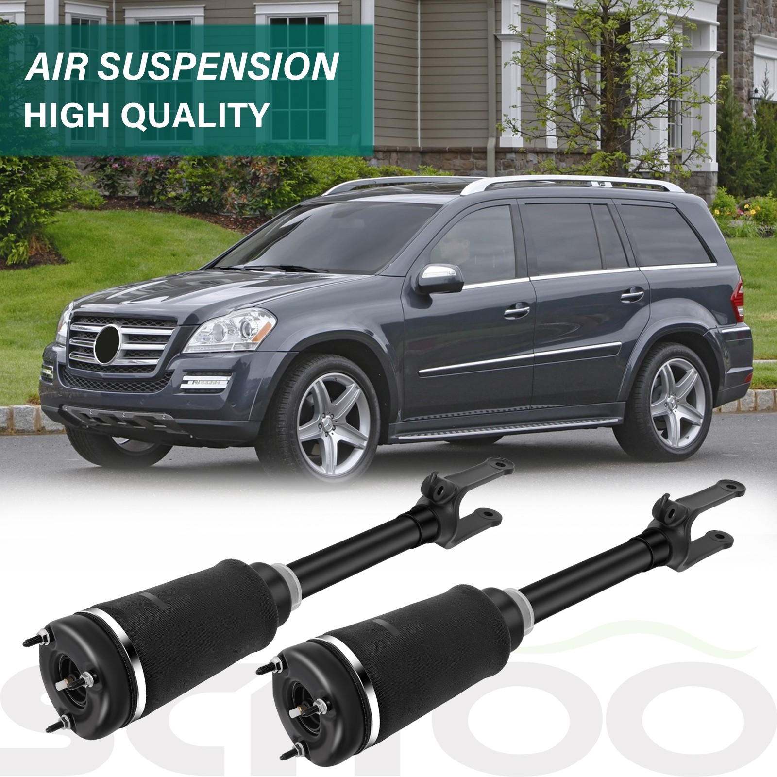 Front Pair Air Suspension Struts For Mercedes X164 GL350 GL450 W164 ML320 ML350