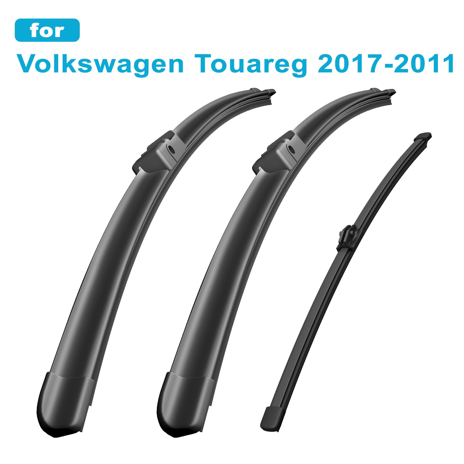 For Volkswagen Touareg 2017-2011 2010 Front and Rear Windshield Wiper Blades OEM