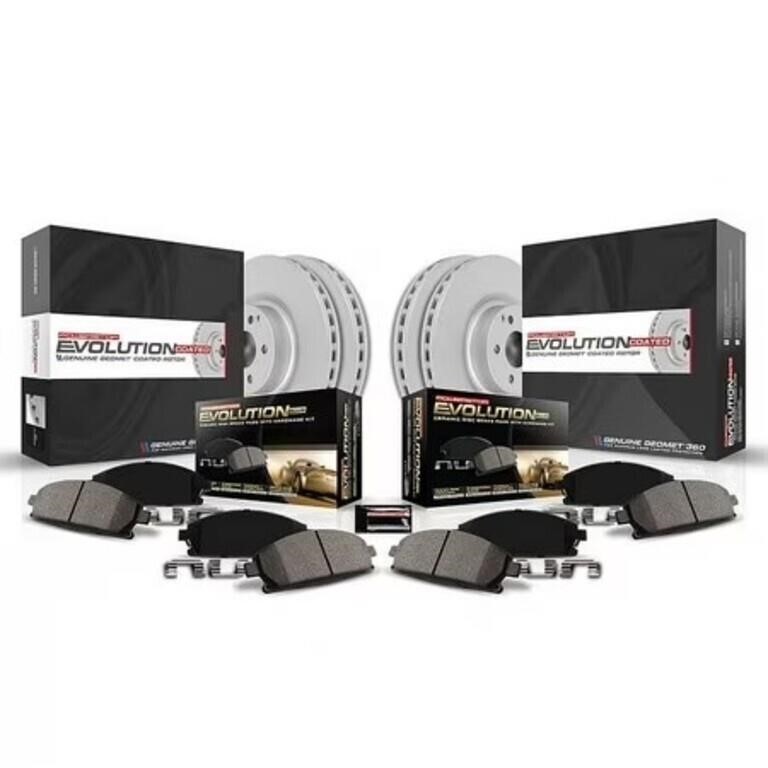 PowerStop OE Front & Rear Disc Rotors Brake Pad Kit for Toyota Camry 2002-2004